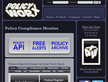Tablet Screenshot of policyworx.com